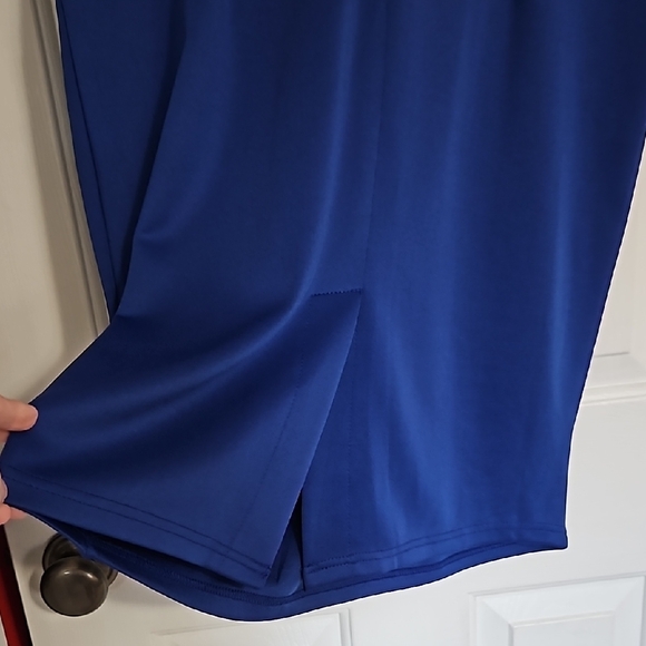 Royal Blue Knee-Length Sheath Dress - Picture 5 of 9